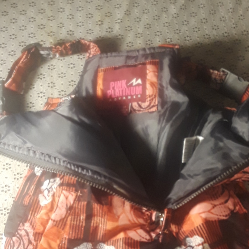 Pink Platinum rose and line bold color snow suit - Picture 10 of 16